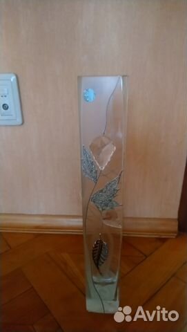 Ваза горный хрусталь/серебро новая, Польша