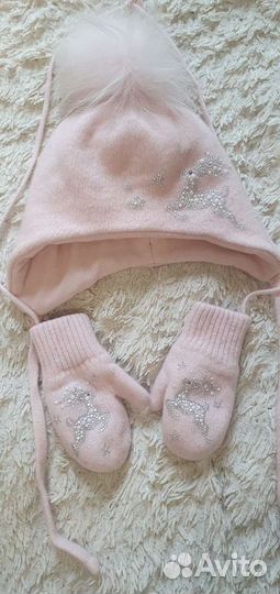 Комплект шапка, шарф