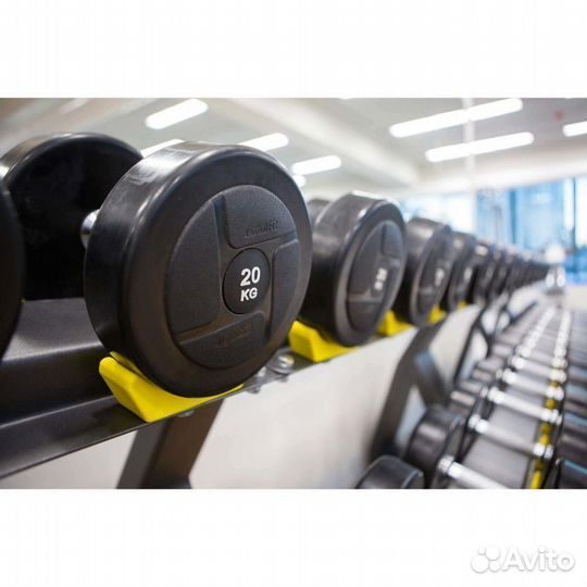 Гантельный ряд power шаг 2,5 кг 5 пар 27,5-37,5 кг