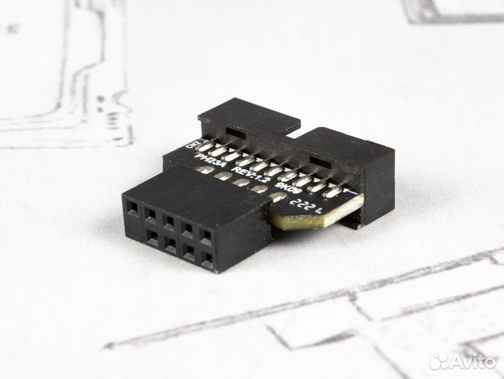 Адаптеры мат. платы USB2.0 9pin на USB3.0 19pin