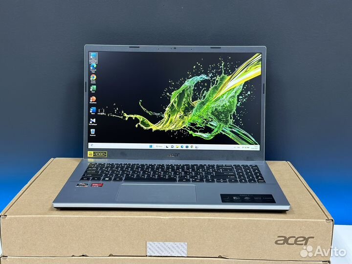 Новый Acer 15.6 IPS Ryzen 7 5th 16G озу SSD512G