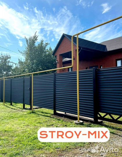 Металлический забор жалюзи