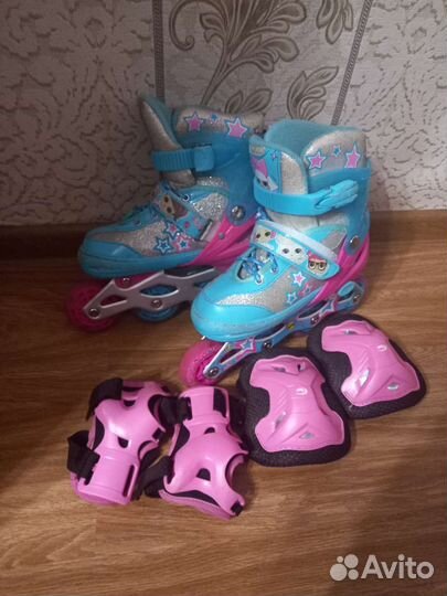 Роликовые коньки детские раздвижные