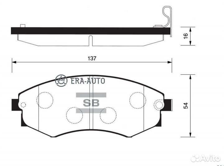 Sangsin brake SP1065 SP1065SNS 4813005000 колодки дисковые п.\ SsangYong Korando 2.0/2.3/2.9/3.2 97