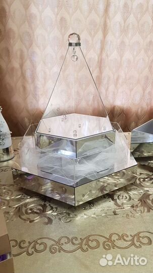 Зеркальные свадебные корзины