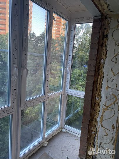 Установка окон пвх, холодное остекление, отделка