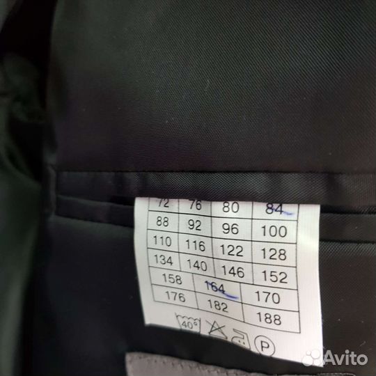 Пиджак новый на мальчика 164 серый
