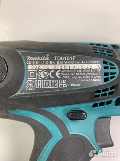 Шуруповерт makita сетевой бу