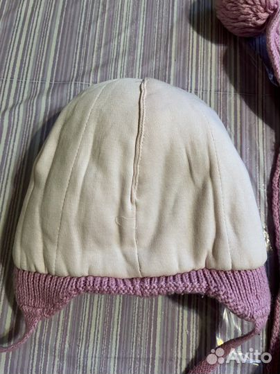 Шапка и шарф для девочки 50-52