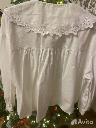 Юбка в складку mango, блузка с бантом zara