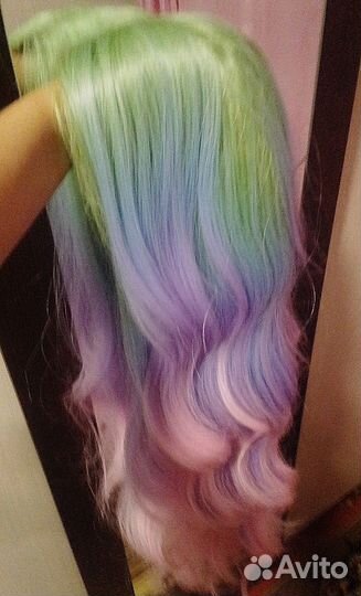 Парик разноцветный