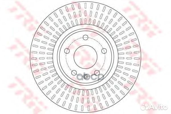 Диск торм.пер.audi A4, A5, A6, A7, Q5 08 DF61