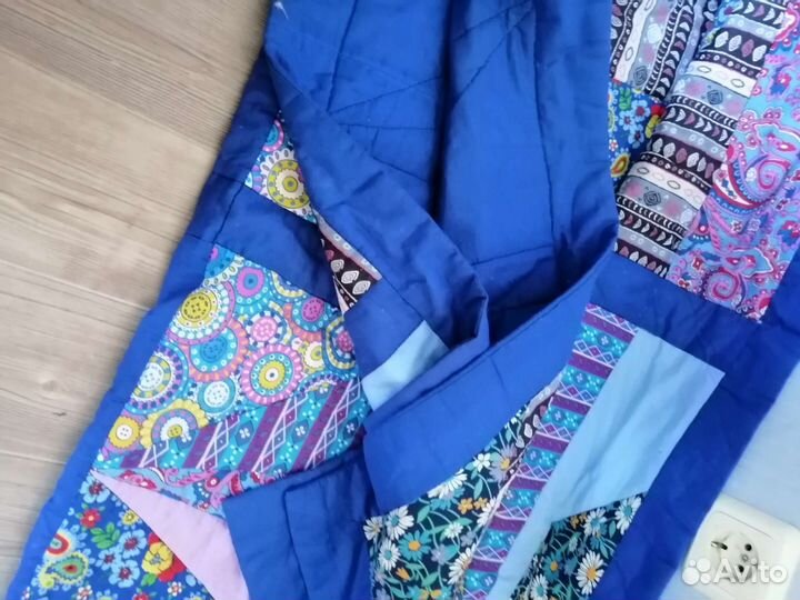 Лоскутное покрывало печворк. Ручная работа