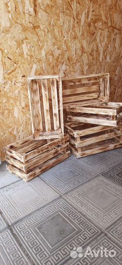 Декоративные деревянные ящики