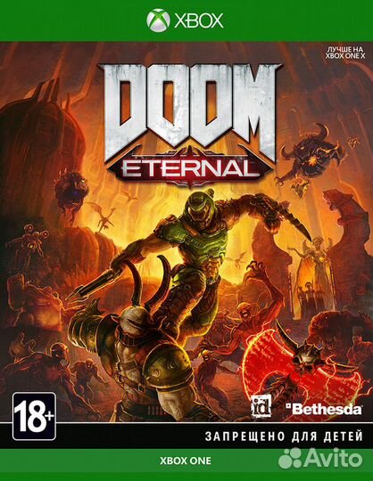 Doom Eternal xbox ONE рус. б\у