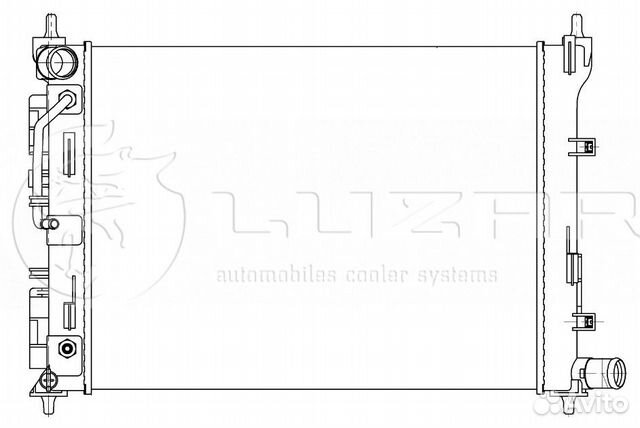 Радиатор охл. для а/м Hyundai Solaris (17) /Kia Ri