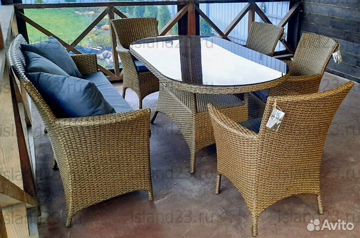 Мебель для сада и дачи из искуственного ротанга