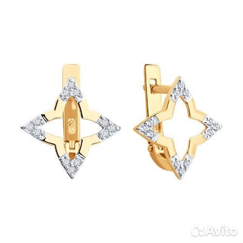 Серьги sokolov из золота, 0200578