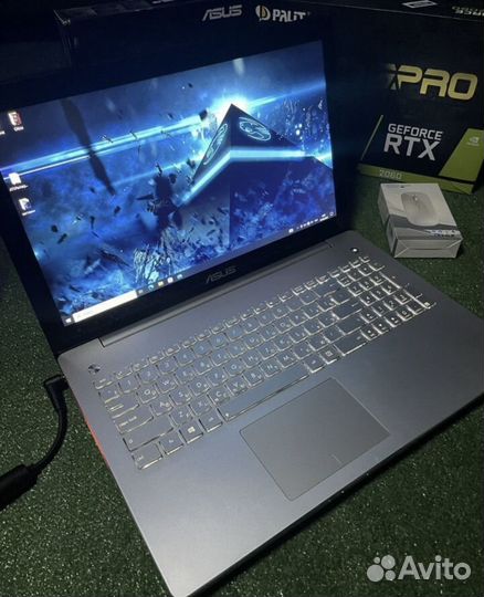 Игровой Мощный ноутбук Asus 16 gb