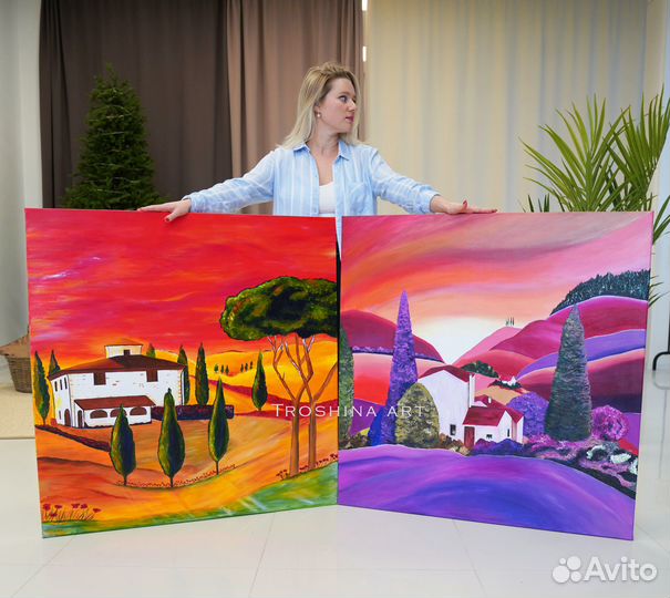 Картина на холсте ручная работа