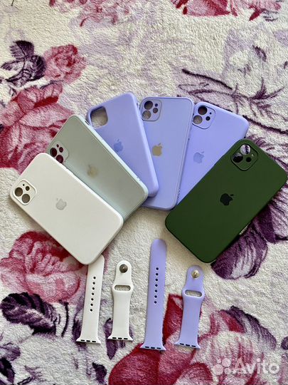 Чехол на iPhone 11, ремешки на Apple Watch SE