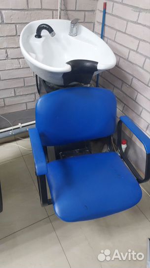 Кресло бу,мойка,зеркало парикмахерские