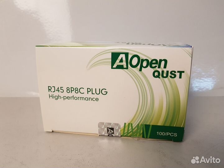 Коннекторы rj45 8P8C aopen qust 100шт упаковка