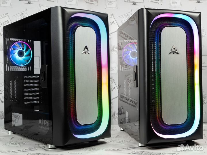 Игровой корпус Alseye Ai Pro Black с подсветкой