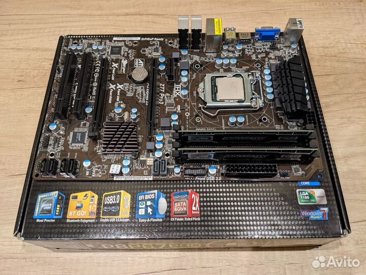 I7-2600K + Asrock Z77Pro3 + 16Gb DDR3