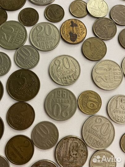 Монеты 1961 - 1995 одним лотом