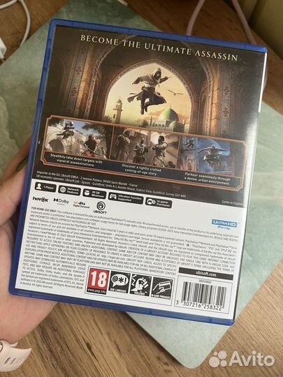 Диск assasins creed mirage ps5