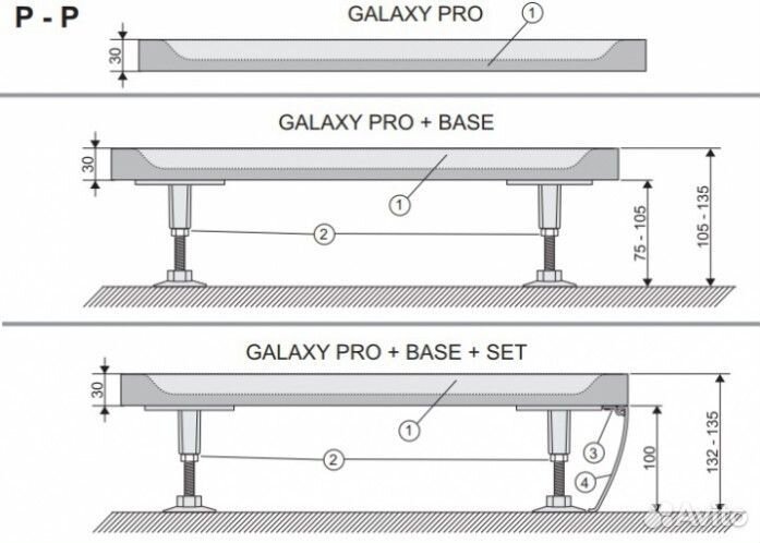 Душевой поддон из литого мрамора Ravak Galaxy Pers