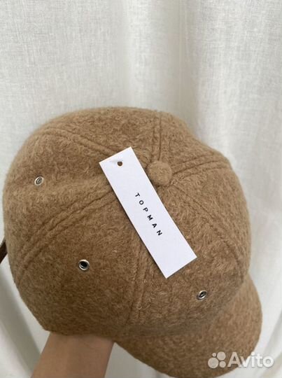 Бейсболка новая ASOS topman из искусственного меха