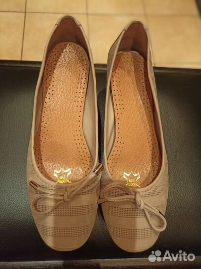 Туфли женские 38 размер бежевые замша