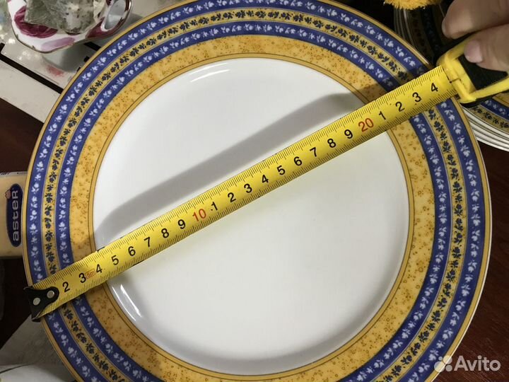 Чешские фарфоровые тарелки 10 штук,диам.25 и 19 см