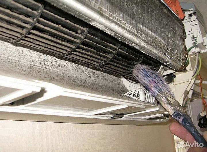 Обслуживание ремонт чистка сплит систем