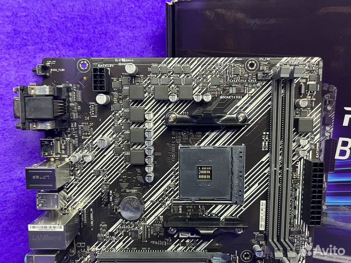 Материнская плата AM4 B450 asus