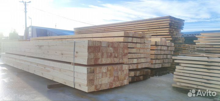 Брус хвойный обрезной 100х100 6м