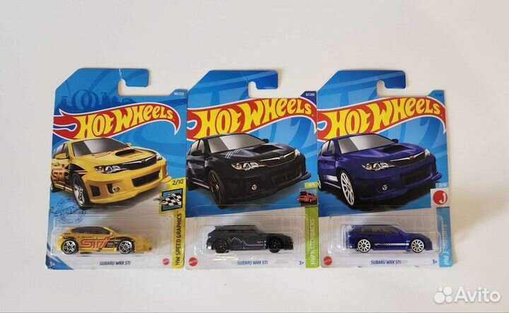 Hot wheels Subaru WRX STI машинки