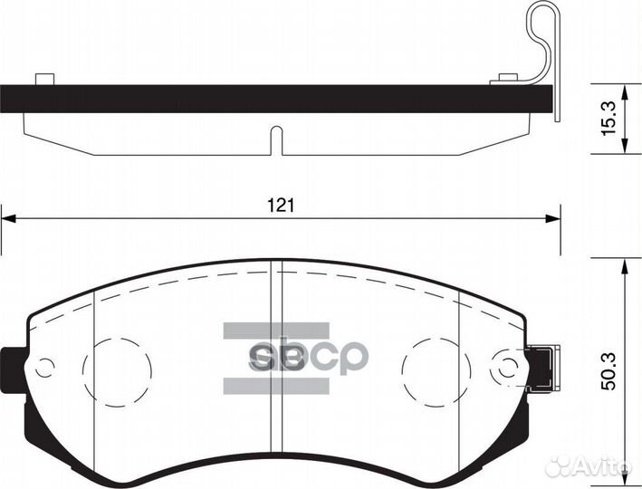 Колодки тормозные дисковые перед SP1492 Sangsin