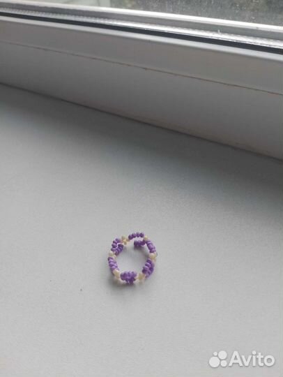 Кольцо из бисера