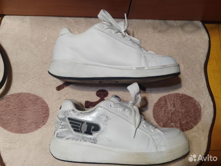 Кеды белые с роликами patrol dc shoe anta unta dvs