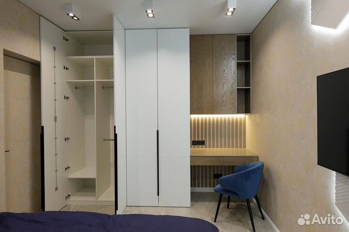 Шкаф распашной с фрезерованными фасадами