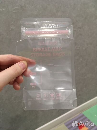 Пакеты для заморозки грудного молока и маркер