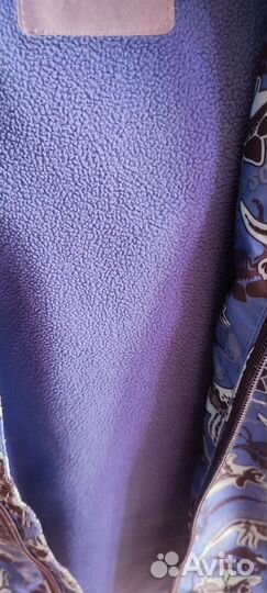 Ветровка на мальчика на флисе 134