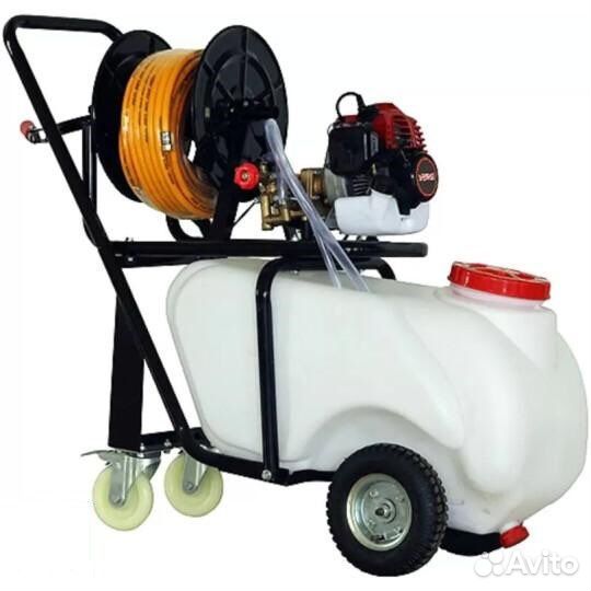 Опрыскиватель бензинавый на колесах 50 литров
