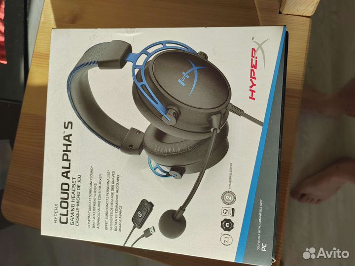 Проводная гарнитура HyperX Cloud Alpha S черный