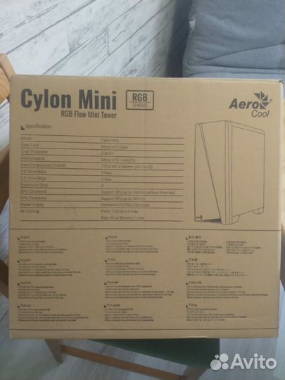 Корпус AeroCool Cylon Mini RGB черный