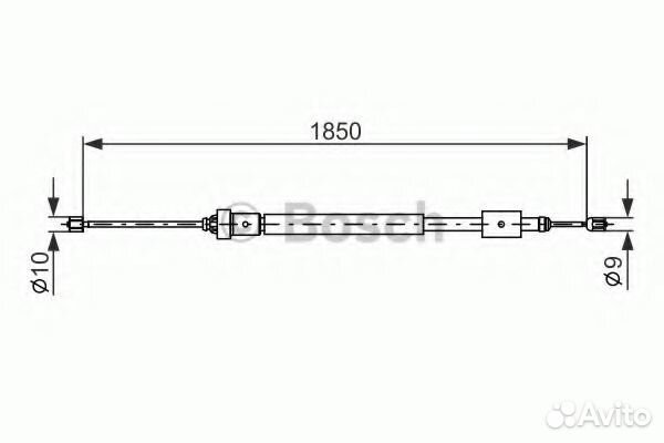 Bosch 1 987 477 595 Трос стояночная тормозная сист