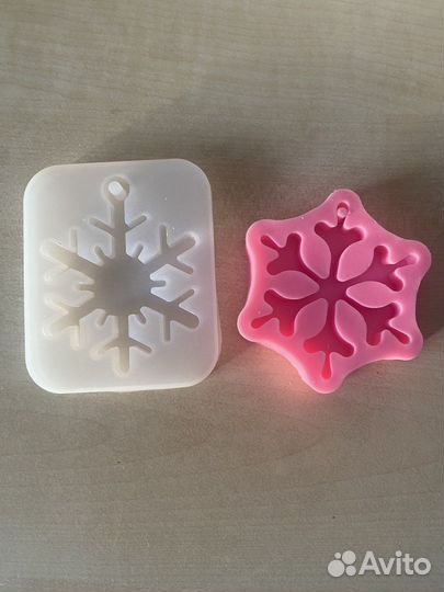 Силиконовая форма молд снежинка